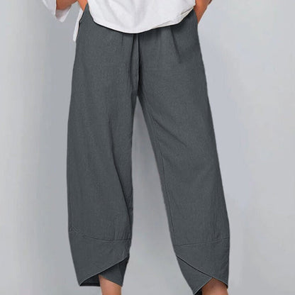 Belezza Pants Made from Cotton and Linen