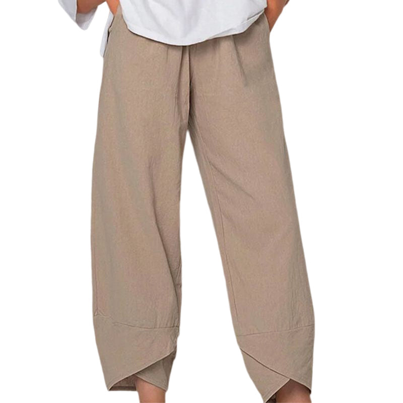 Belezza Pants Made from Cotton and Linen