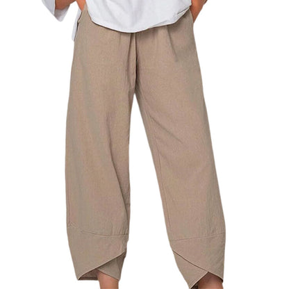 Belezza Pants Made from Cotton and Linen