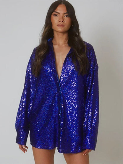 Oversized Sequin Shirt