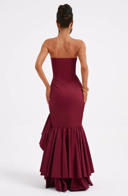 Belezza MAXI DRESS - BURGUNDY