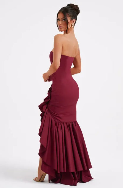 Belezza MAXI DRESS - BURGUNDY