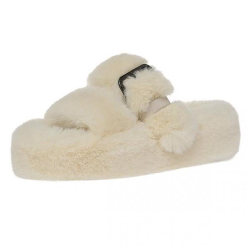 Plush Furry Slide Slippers