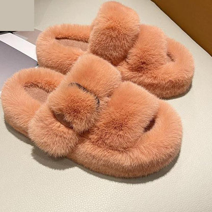 Plush Furry Slide Slippers