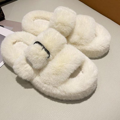 Plush Furry Slide Slippers