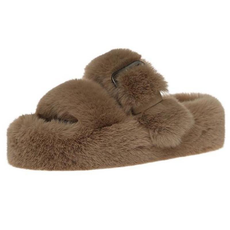 Plush Furry Slide Slippers