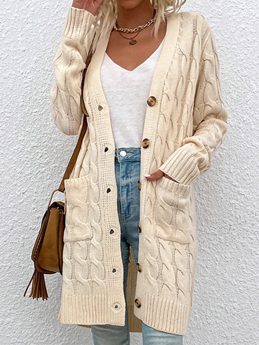 Belezza Cardigan | Cable Button Knit Cardigan, Classic and Cozy