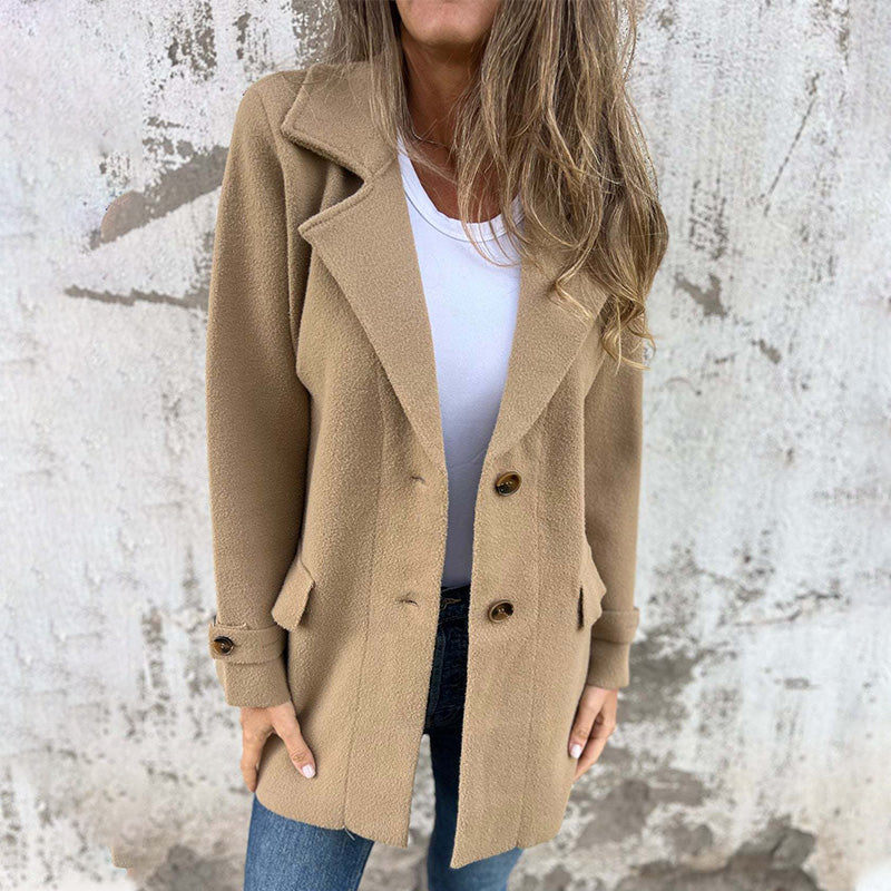 Belezza - Classic Button Coat for Women