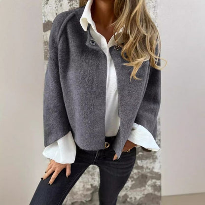 Belezza Coat | Chic Short Wool Blend Coat