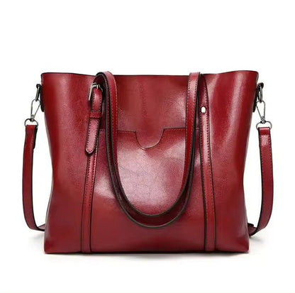 Structured Leather Shoulder Bag