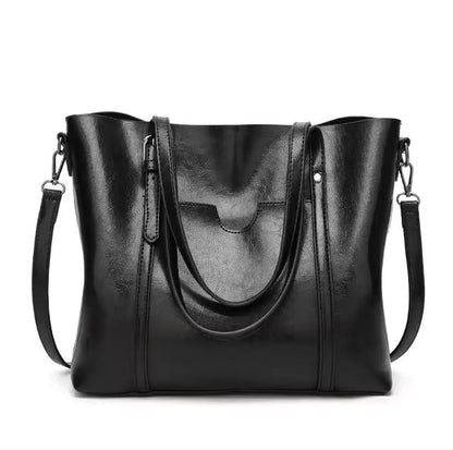 Structured Leather Shoulder Bag