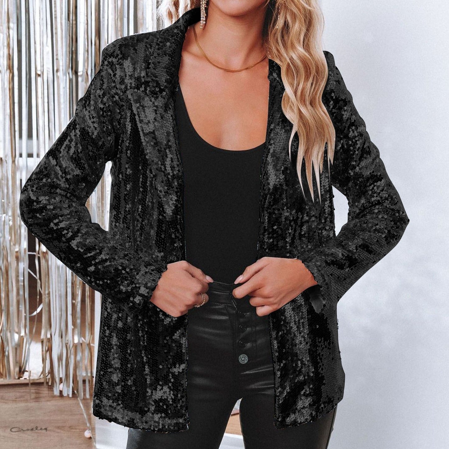 Belezza - Glitter Blazer for Women