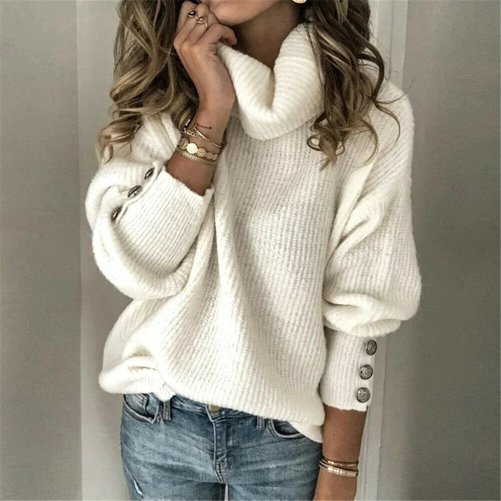 Belezza Laurent | Sophisticated Turtle-Neck Sweater