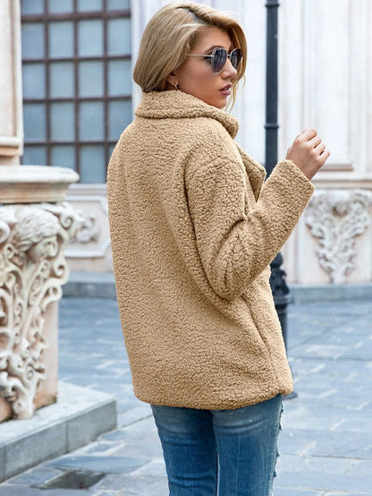 Women's Teddy Double-Breasted Coat | Cozy Style with Timeless Appeal