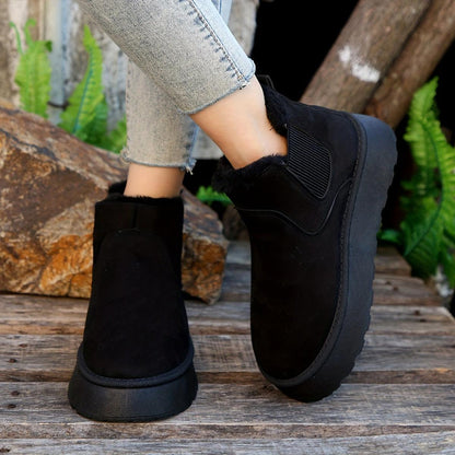 Zoë | Plush Lined Platform Boots – Cozy & Stylish Footwear for Fall